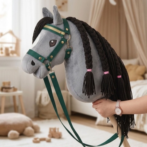 Hobby Horse A3 "Silver Shadow" + kantar + wodze