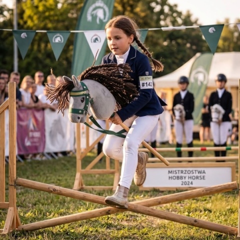 Hobby Horse A3 "Silver Shadow" + kantar + wodze