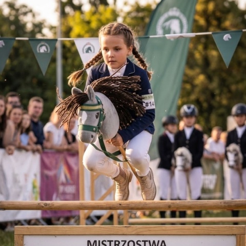 Hobby Horse A3 "Silver Shadow" + kantar + wodze