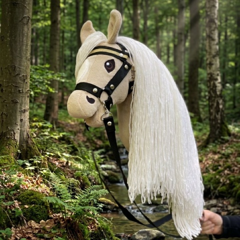 Hobby Horse A3 "Sunny Palomino" + kantar + wodze