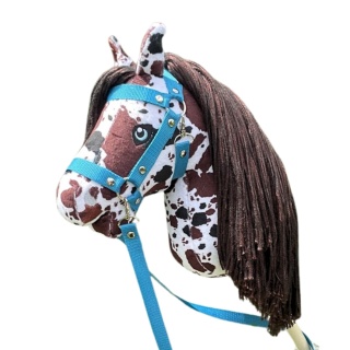 Hobby Horse A3 tarantowaty "Pinto Castano" + kantar + wodze