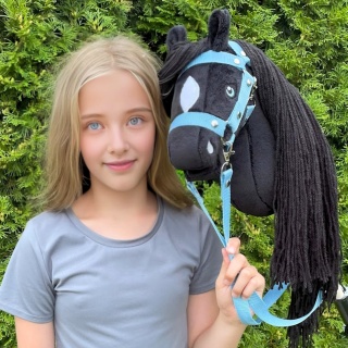 Hobby Horse A4 "Raven" + kantar + wodze