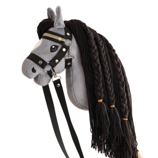 Hobby Horse A4 "Silver Shadow" + kantar + wodze