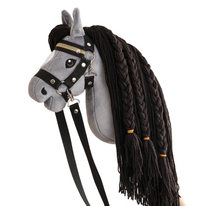 Hobby Horse A4 "Silver Shadow" + kantar + wodze