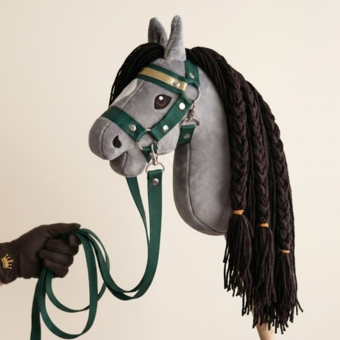 Hobby Horse A4 "Silver Shadow" + kantar + wodze