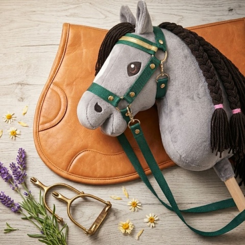 Hobby Horse A4 "Silver Shadow" + kantar + wodze
