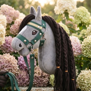 Hobby Horse A4 "Silver Shadow" + kantar + wodze