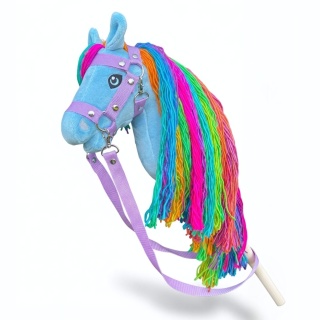 Hobby Horse A4 niebieski "Blue Sky" + kantar + wodze