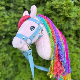 Hobby Horse A4 różowy "Candy" + kantar + wodze
