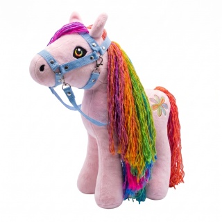 Koń zabawka maskotka pluszowa "Candy" (40 cm, kantar, wodze, derka)