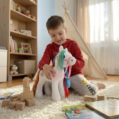 Koń zabawka maskotka pluszowa "Rainbow"