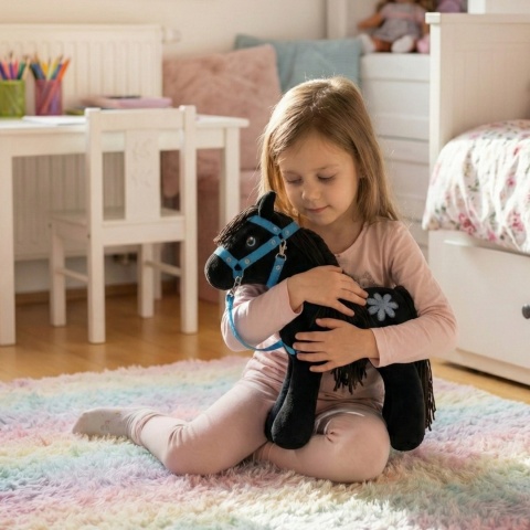 Koń zabawka maskotka pluszowa "Raven"