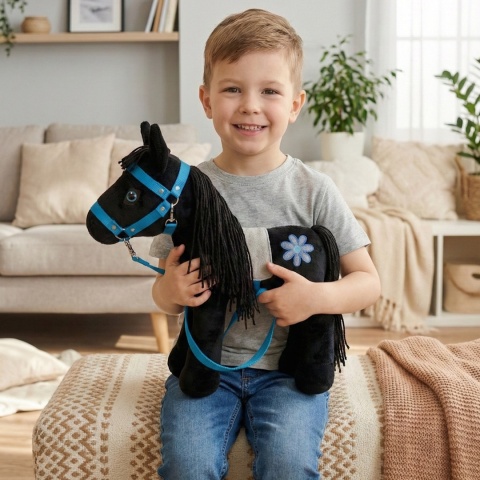 Koń zabawka maskotka pluszowa "Raven"