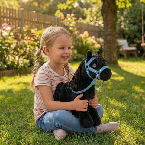 Koń zabawka maskotka pluszowa "Raven"