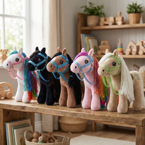 Koń zabawka maskotka pluszowa "Raven"