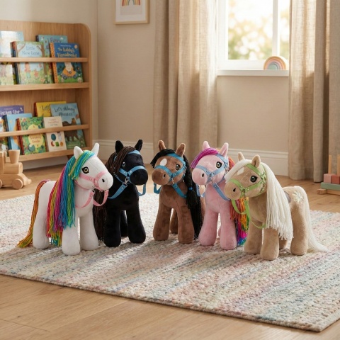 Koń zabawka maskotka pluszowa "Raven"