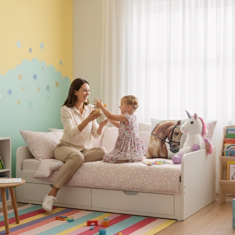 Poszewka na poduszkę z koniem Kasztanowy gobelin