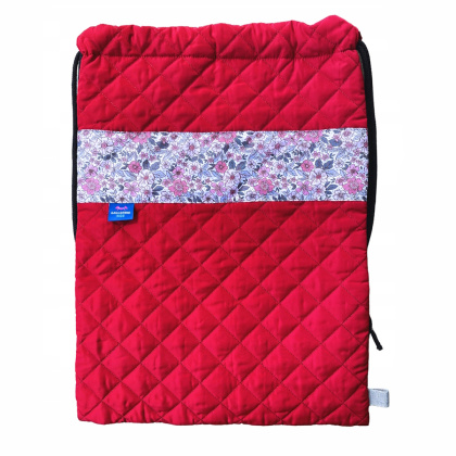 Workoplecak na Hobby Horse (czerwony, kwiaty)
