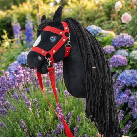 Hobby Horse A3  "Raven" + kantar + wodze