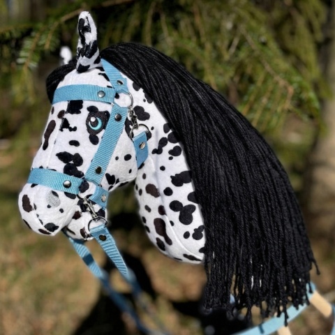 Hobby Horse A3 Pinto Nero. Tarantowaty. Kantar + wodze w zestawie