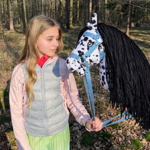 Hobby Horse A3 Pinto Nero. Tarantowaty. Kantar + wodze w zestawie