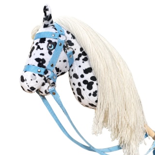 Hobby Horse A3 "Pinto Bianco" + kantar + wodze