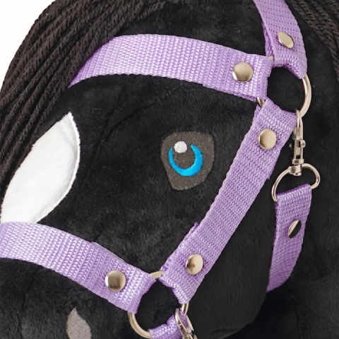 Hobby Horse Raven. Rozmiar A4. Kolor czarny. Kantar i wodze w zestawie