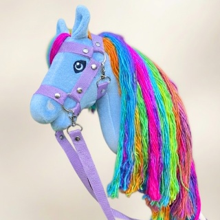 Hobby Horse A4 niebieski "Blue Sky" + kantar + wodze