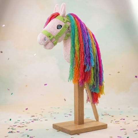 Hobby Horse A4 różowy "Candy" + kantar + wodze
