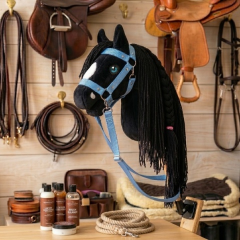 Regulowany kantar + wodze niebieski dla Hobby Horse A3