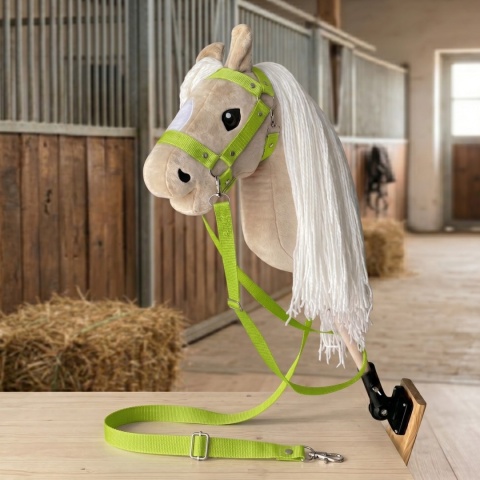 Regulowany kantar + wodze zielony dla Hobby Horse A3
