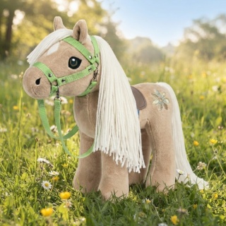 Koń zabawka maskotka pluszowa "Sunny Palomino" (40 cm, kantar, wodze, derka)